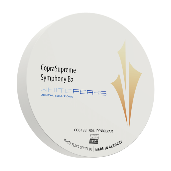 WhitePeaks CopraSupreme Symphony Cirkonio Diskai MB Dantų Ekspertai dantuekspertai.lt