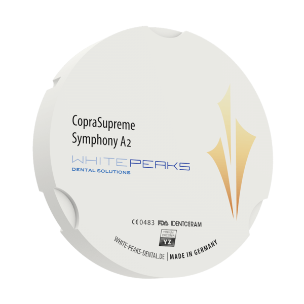 WhitePeaks CopraSupreme Symphony Cirkonio Diskai MB Dantų Ekspertai dantuekspertai.lt